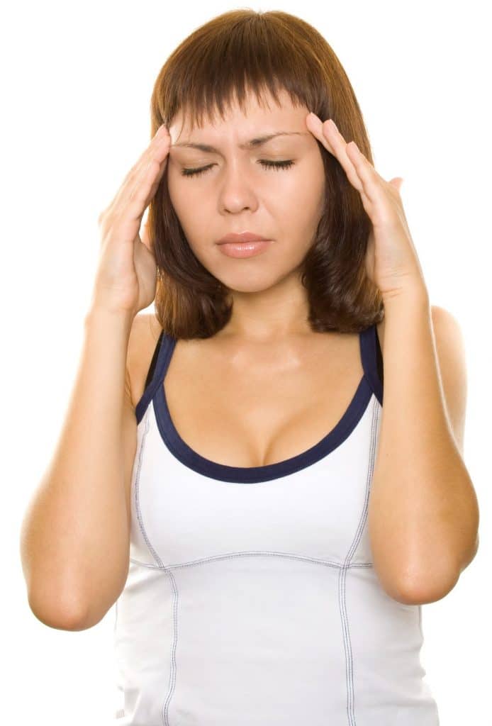 Woman with headaches